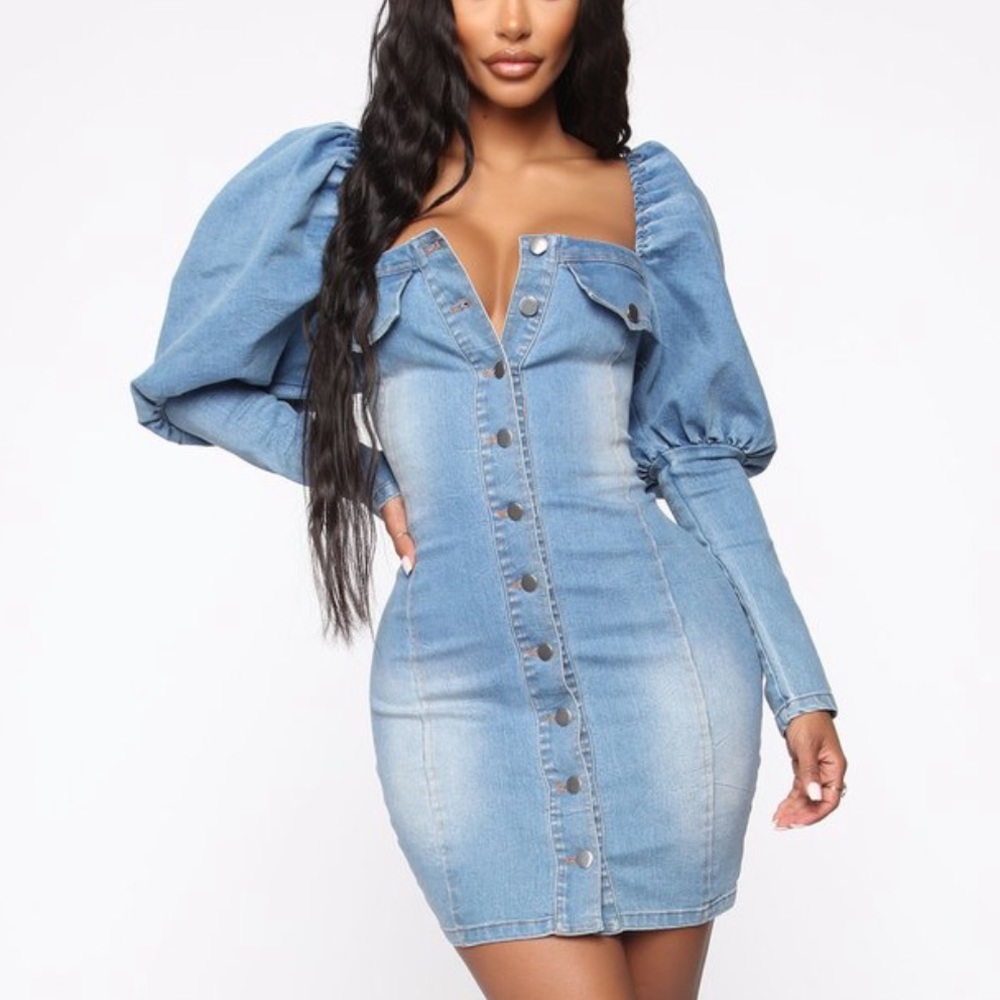 Denim dress